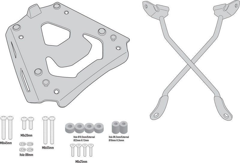 GIVI / ジビ SRA5137 BMW F 900 R- F 900 XR Aluminum リアラック specific for Monokey  トップケース | SRA5137 - メルカリ