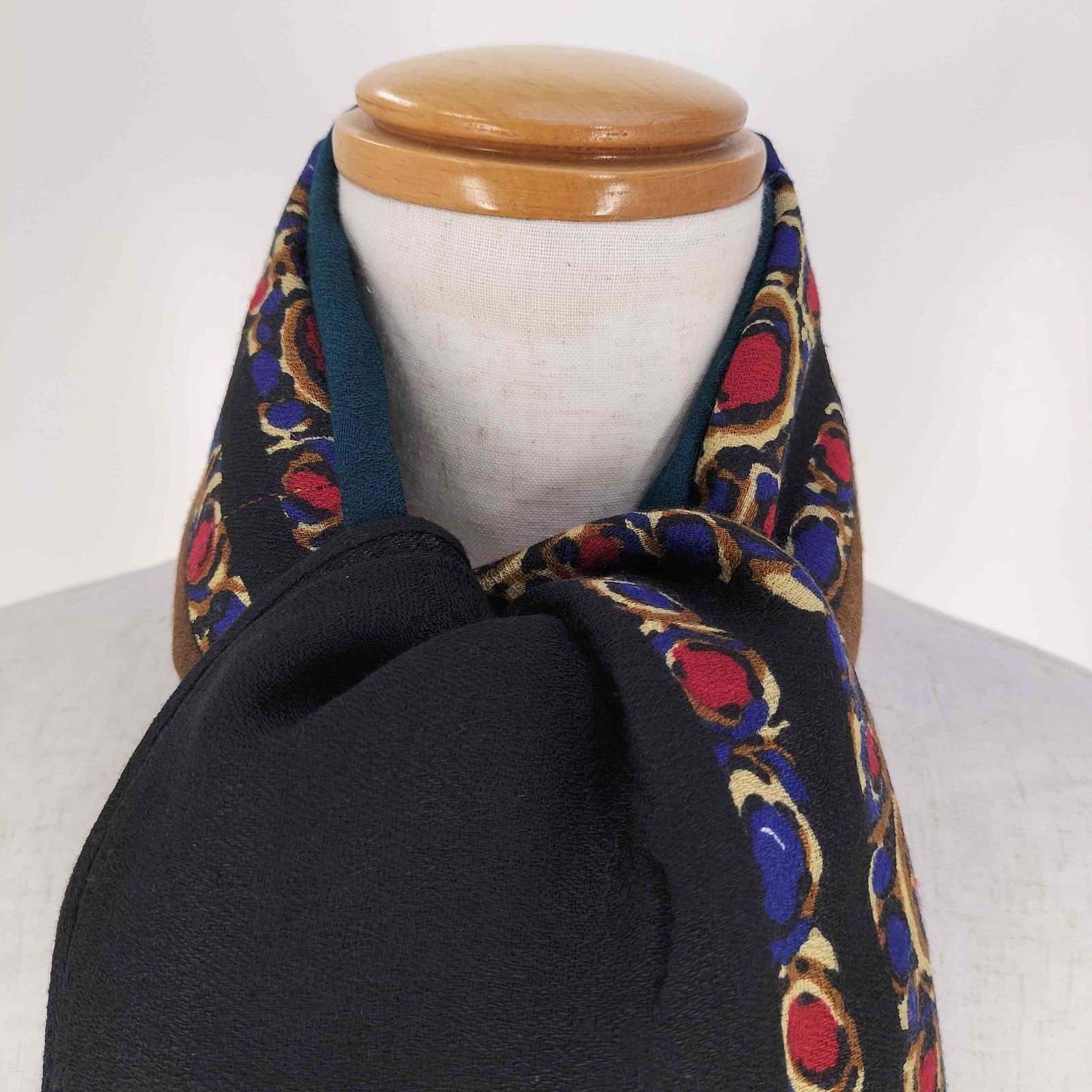 FENDI フェンディ レッドフォックス/カシミヤ大判ショール、マフラー