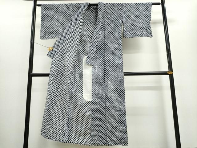 平和屋着物∴夏物　浴衣　有松鳴海絞り　蜘蛛絞り　綿　逸品　CAAW0996ng 平和屋着物∴夏物 浴衣 有松鳴海絞り 蜘蛛絞り 綿 逸品 CAAW0996ng