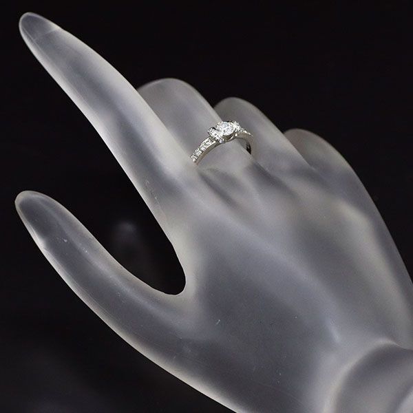 ロイヤルアッシャー Pt900 ダイヤモンド リング 0.30ct D0.22ct - メルカリ