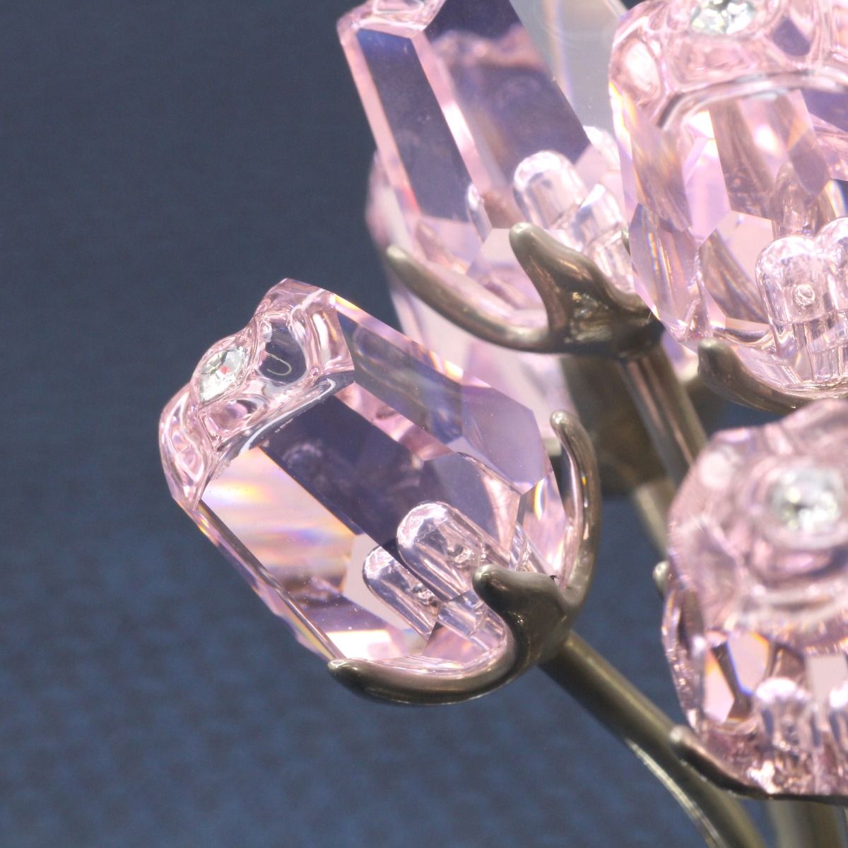 SWAROVSKI スワロフスキー ショップ 置物 ピンクローズ 12本のバラ