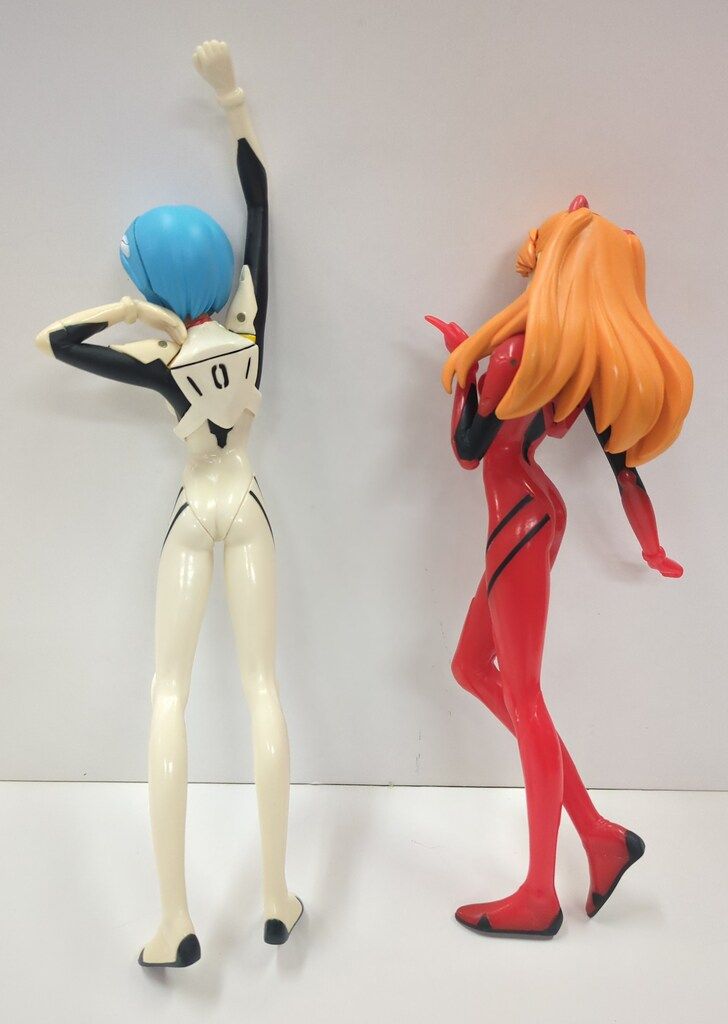 ツクダホビー エヴァンゲリオン レイ&アスカ(プラグスーツ) PVC
