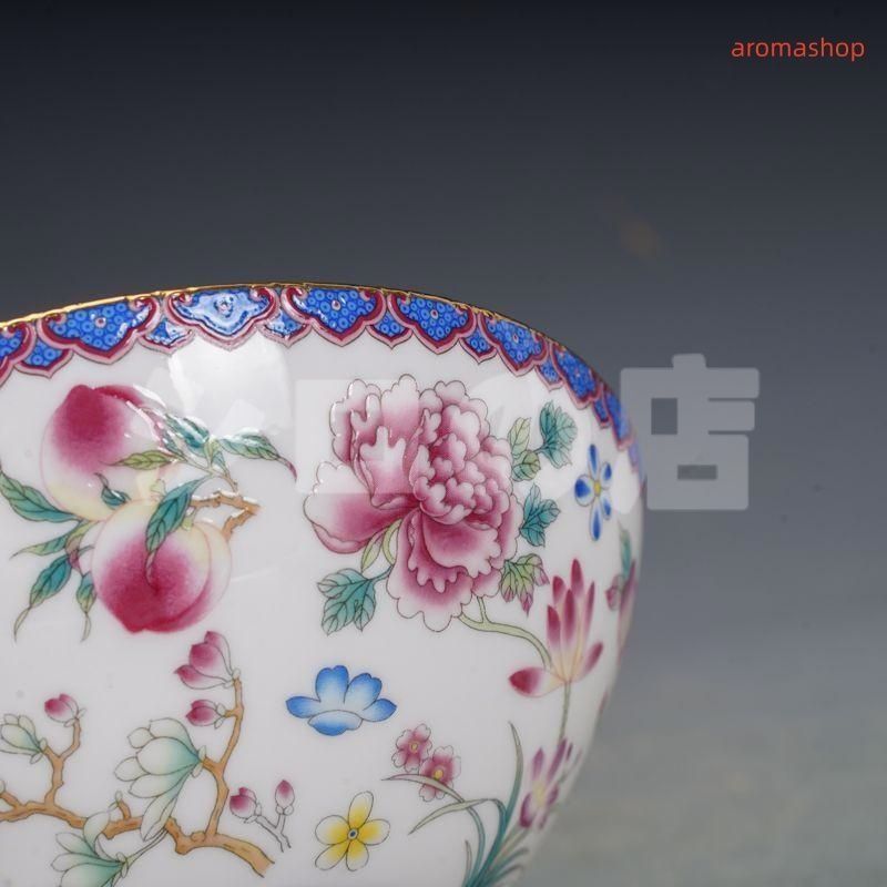 九谷焼 花と鳥の絵柄 陶器製花瓶 九谷焼 日展作家花瓶 鳥の 花と子供