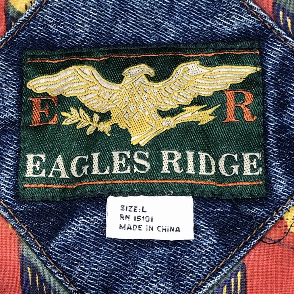 EAGLES RIDGE 中綿 デニムジャケット アメカジ  カジュアル ブルー (メンズ L)   P0118