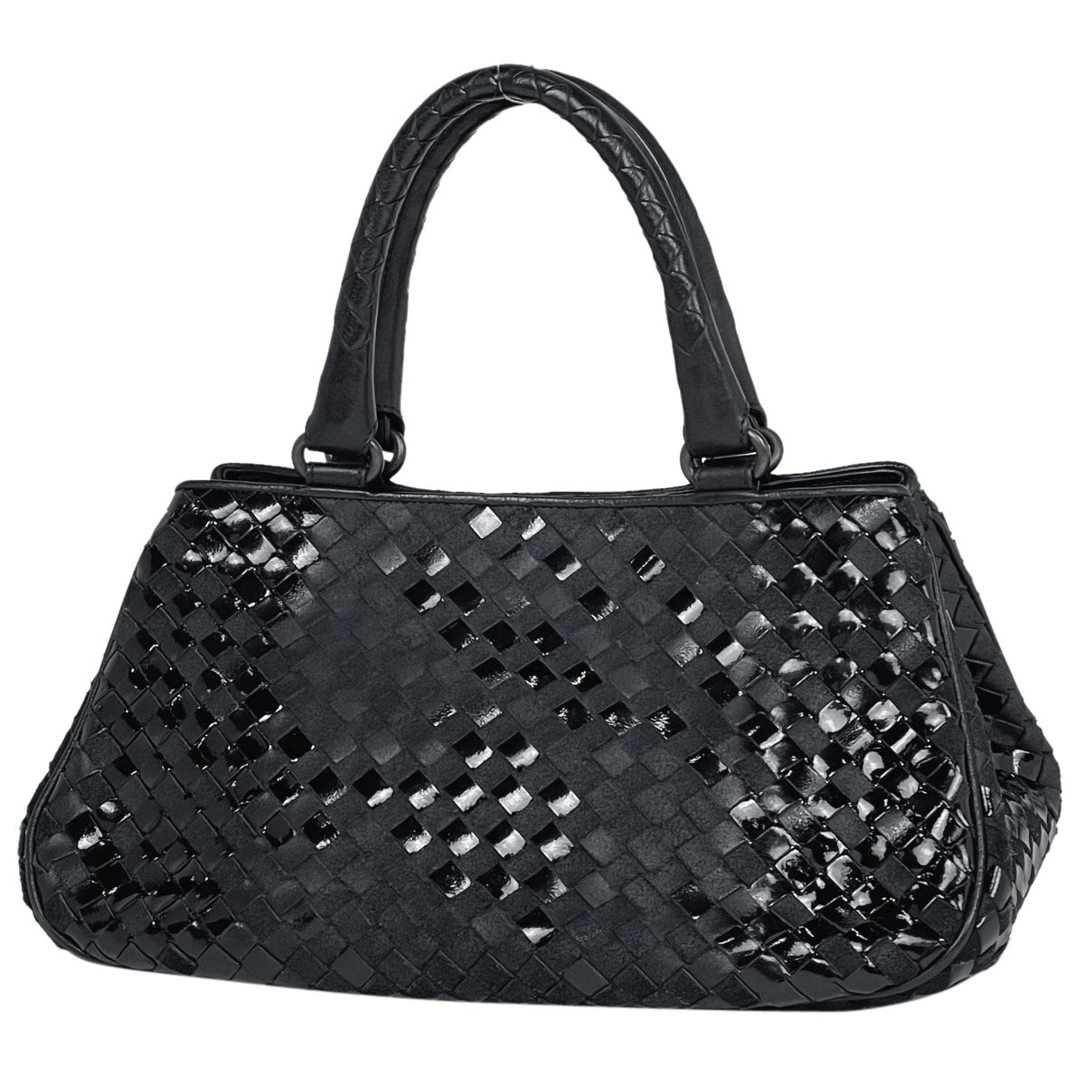 ボッテガヴェネタ BOTTEGAVENETA イントレチャート ハンドバッグ ハンドバッグ レザー ブラック 199875 199875 レディース  【中古】 - メルカリ