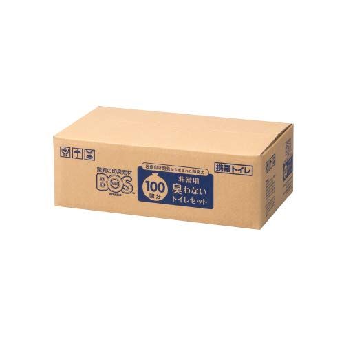 【15年保存・BOS付き】 BOS非常用トイレ (Bセット) 100回分  防臭 防菌  防災グッズ 災害 簡易トイレ 携帯トイレ 【排泄臭の根本解決はBOSだけ】