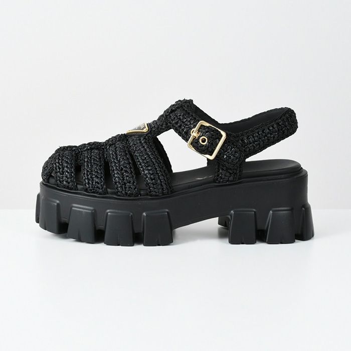 PRADA プラダ ケージサンダル モノリス クロシェ 1X138 3L8W
