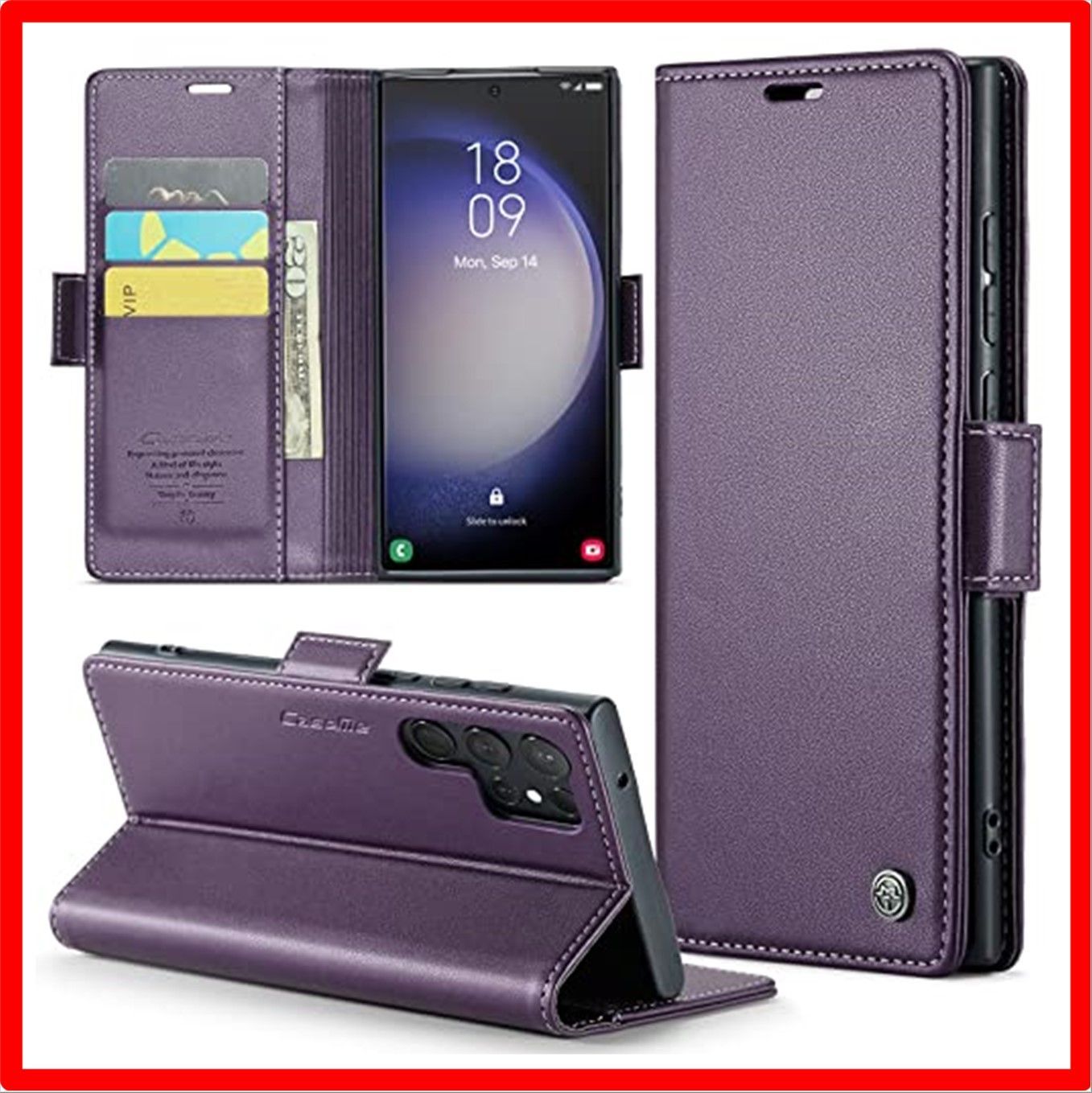 【匿名配送】 Galaxy S23 Ultra_パープル 【FeeY】Galaxy S23Ultra手帳型 ケースSamsung galaxy S23Ultra