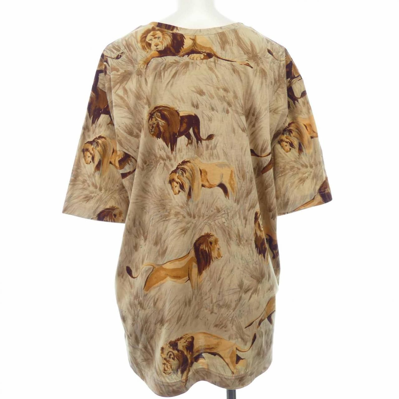 ヴィンテージ エルメス HERMES LIONS DANS LA SAVANE Tシャツ