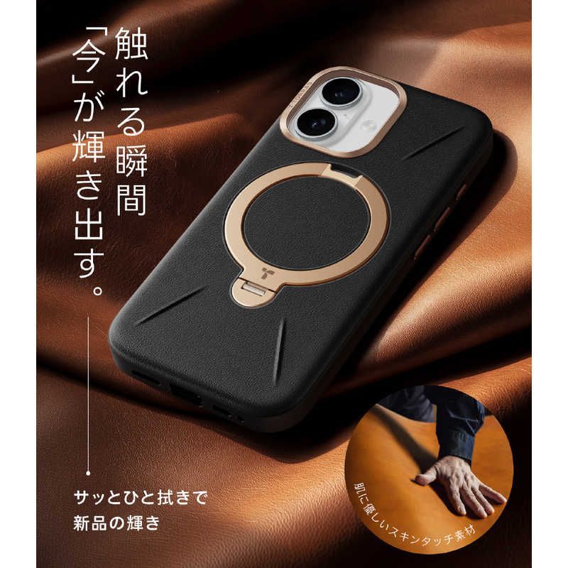 【 新品 未開封 】 TORRASトラス　Torras - Ostand Q3 レザートーン Case for iPhone 17 ブラック　X00FX3071 未使用 送料無料