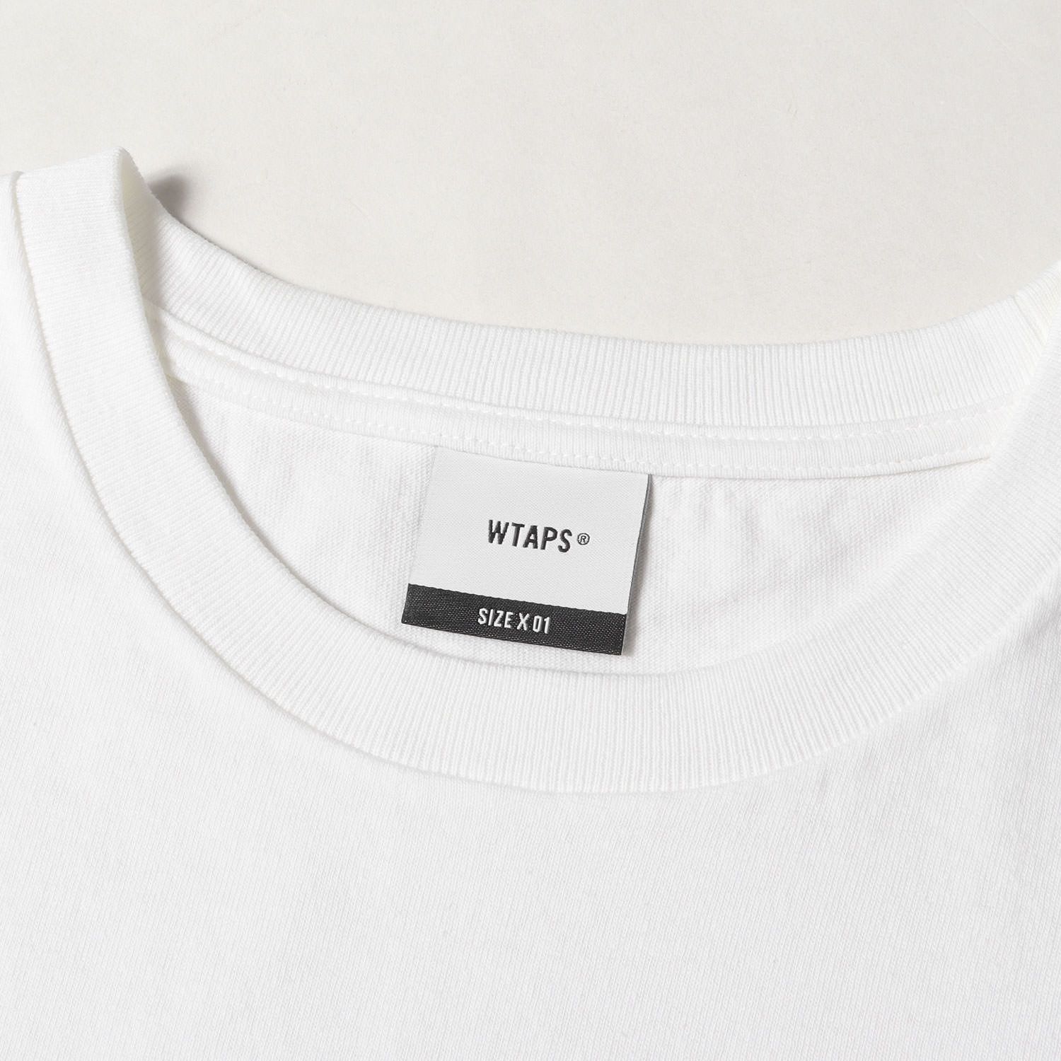 関送込! WTAPS OBJ 01 コットン 半袖 クルーネック Tシャツ ロゴ Wtaps Obj 01 Cotton T-shirt In White | ModeSens