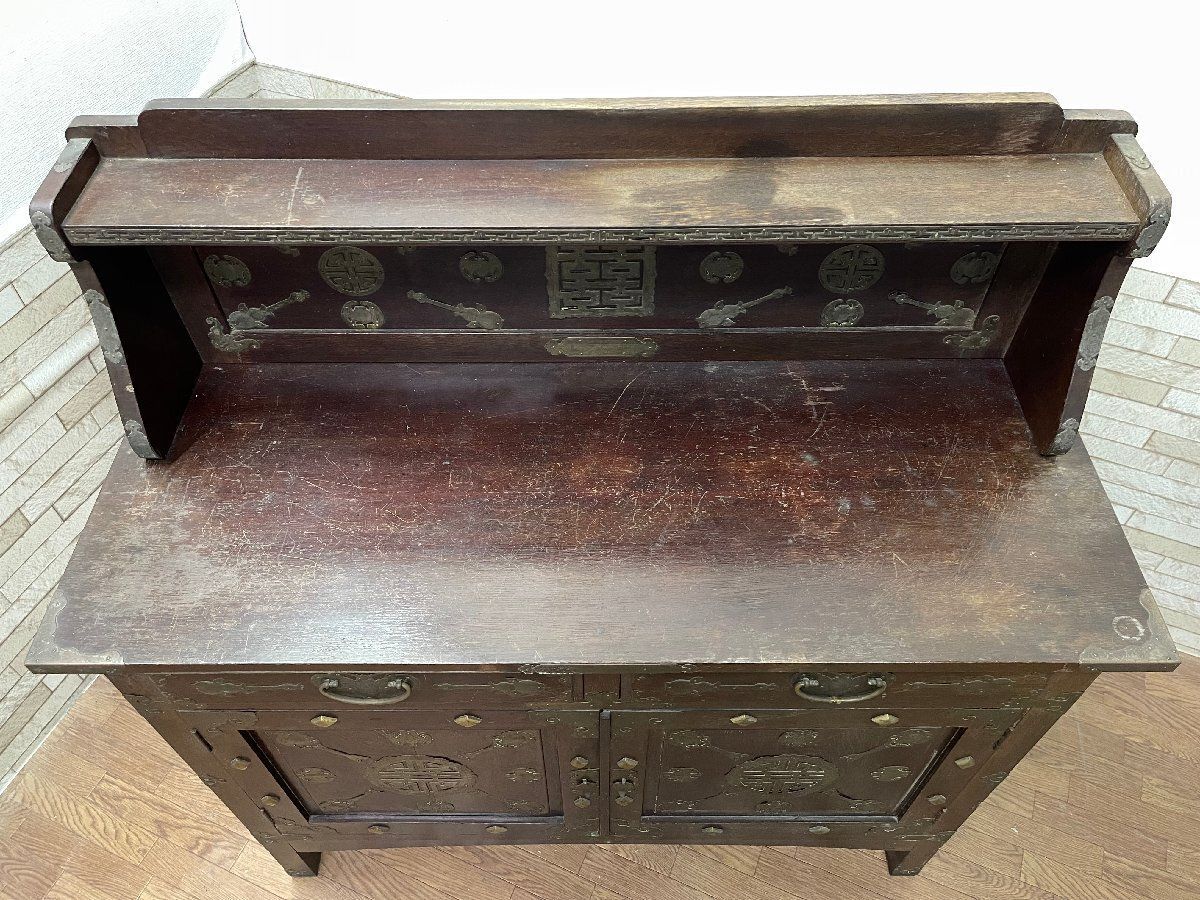 李朝家具 アンティークキャビネット サイドボード 収納棚 飾り棚