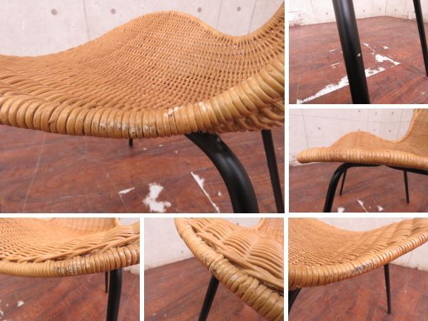 美品■IDEE/イデー■MAREA CHAIR/マレアチェア■ラタン×スチール MAREA CHAIR｜リビング・ダイニングチェア｜IDEE SHOP Online