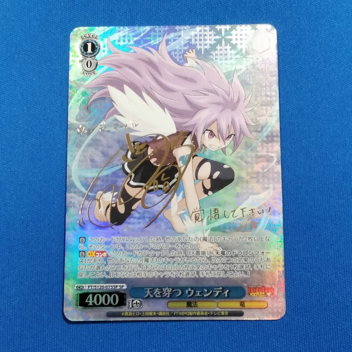 天を穿つウェンディ SP ヴァイスシュバルツ フェアリーテイル 箔押し サイン 天を穿つウェンディ SP ヴァイスシュバルツ フェアリーテイル