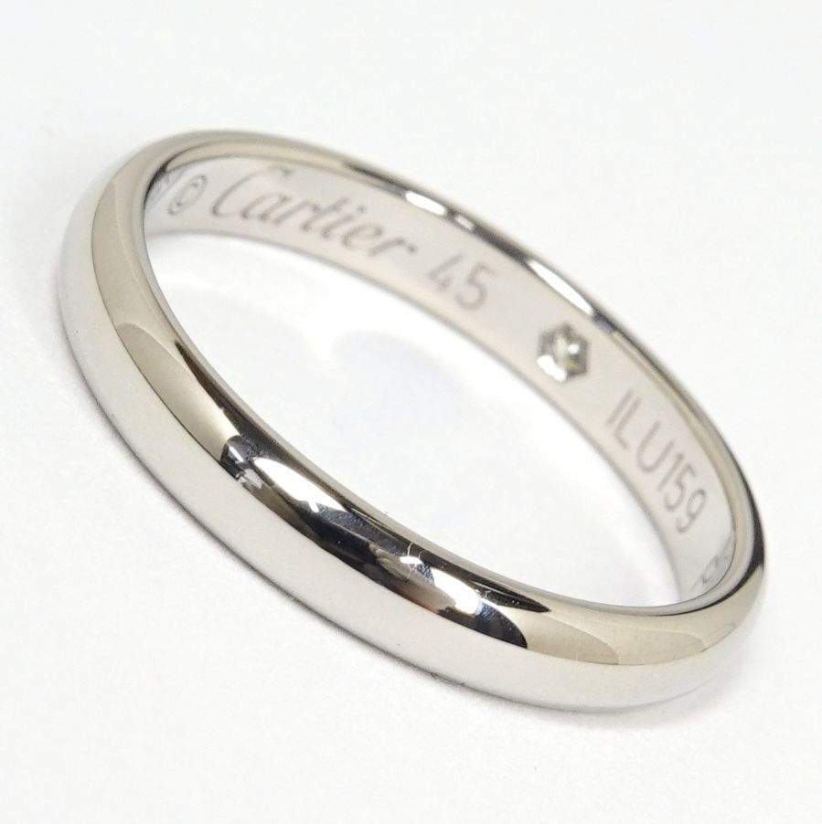 Cartier カルティエ リング Pt950 46 4801025F0030 Cartier カルティエ 1ポイント ダイヤモンド リング Pt950 #45(5