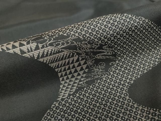 平和屋着物●本場大島紬　訪問着　9マルキ　流水草花文　正絹　逸品　DAAW5730ud 平和屋着物○本場大島紬 訪問着 9マルキ 流水草花文 正絹 逸品 DAAW5730ud