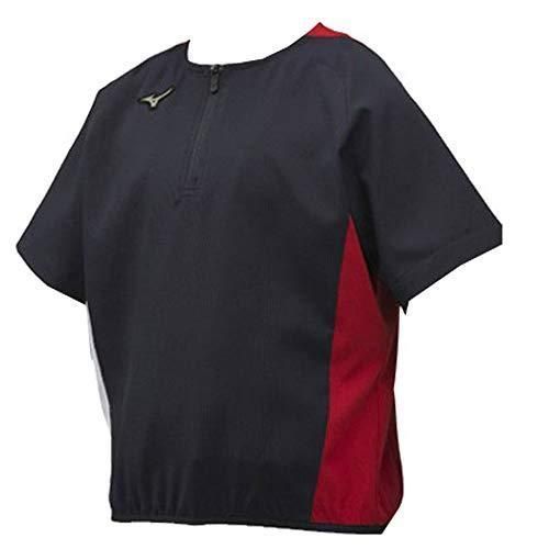 ミズノ(MIZUNO) 野球 Jr. ハーフジップジャケット ユニセックス 男女兼用 12JE9V6114 ディープネイビー 140cm