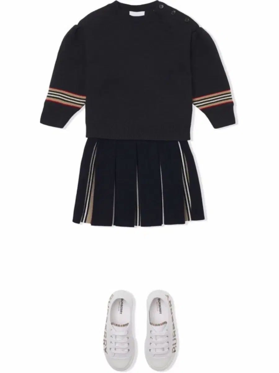 Burberry Kids バーバリーキッズ プリーツ ニットスカート 2y