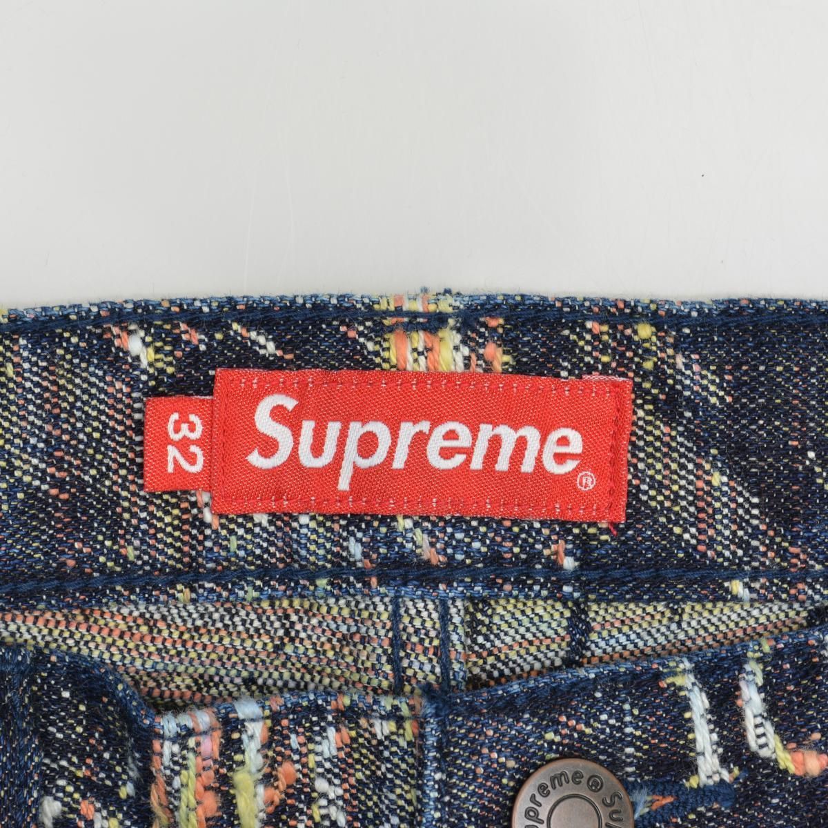 SUPREME】23SS Archive Denim Jacquard Regular Jeanデニムパンツ