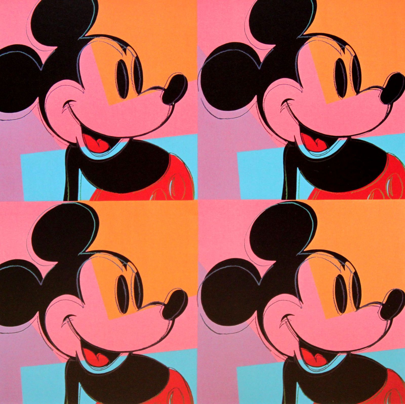 Andy mouse アートポスター Andy Warhol ミッキーマウス ポスター