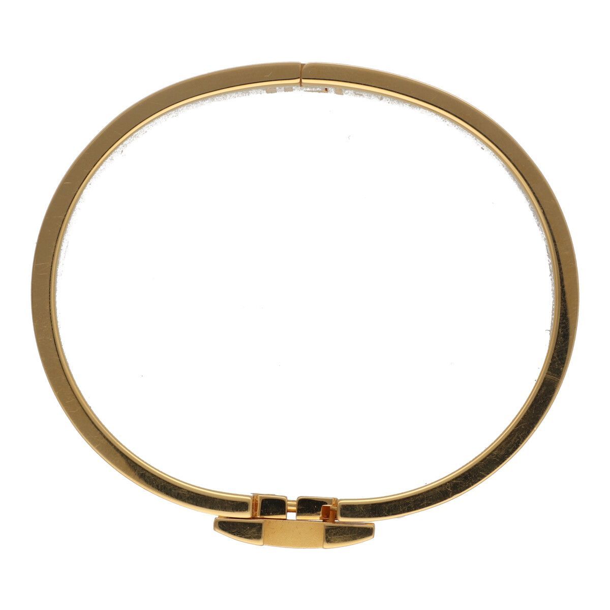 【大宮店】　HERMES エルメス バングル クリック クラック ゴールド×ホワイト H刻印 箱・袋付　【中古】 HERMES エルメス クリッククラックGM バングル HERMES(エルメス