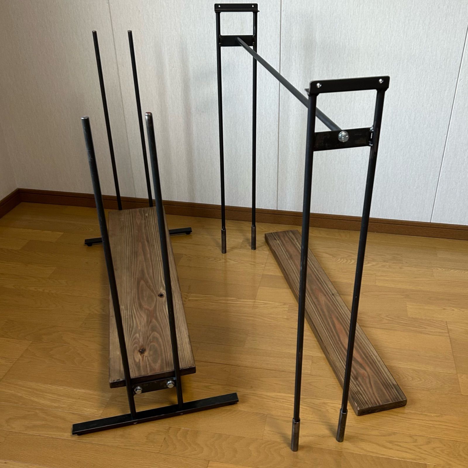 ハンガーラック アイアン家具 引っ越し コンパクト アンティーク 幅900