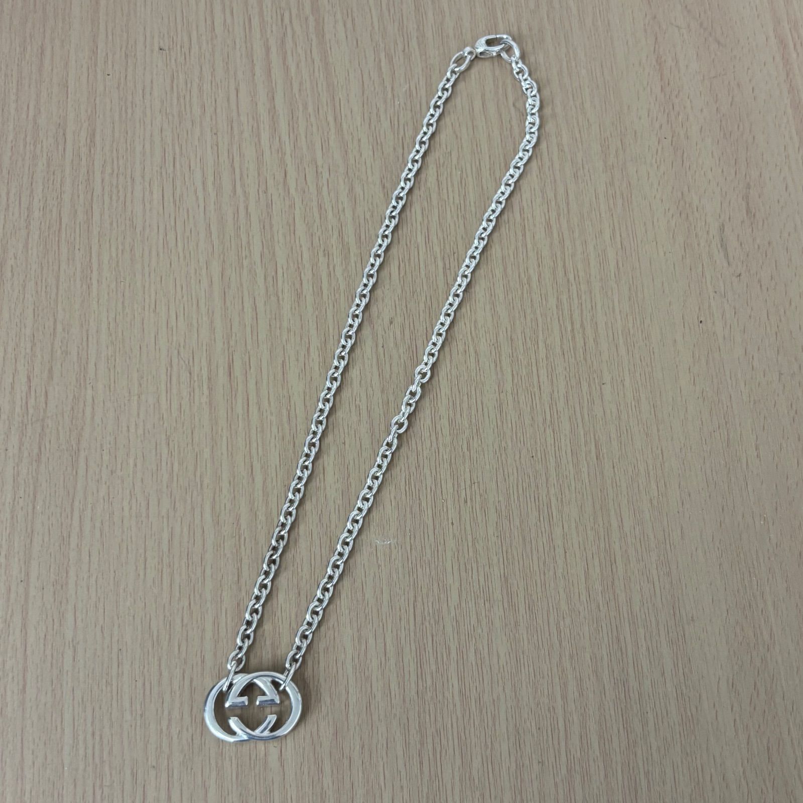 GUCCI グッチ GGブリット ネックレス インターロッキングG SV925 