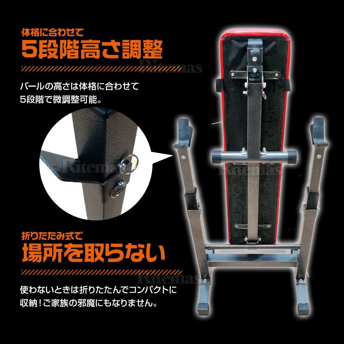 最新アイテム。 折畳式 トレーニングベンチ バーベルスタンド ベンチ バーベルラック ベンチプレスラック バーベル台 筋トレ ベンチ トレーニング器具 おしゃれアイテム
