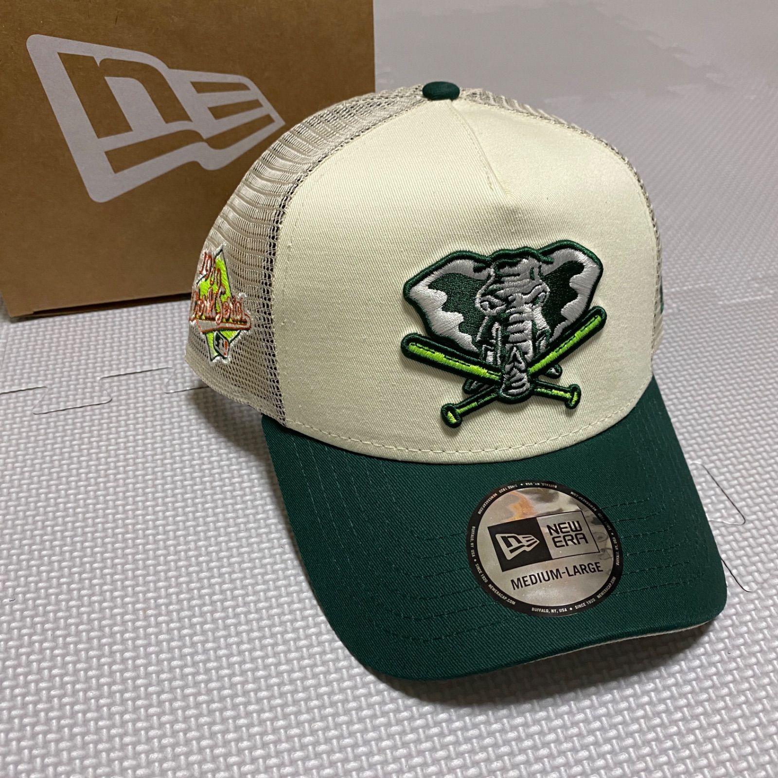 NEWERA オークランド アスレチックス トラッカー キャップ ゴルファー-