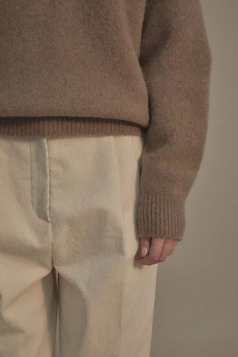 ナッシングリトゥン コーデュロイ パンツ クリーム スモール