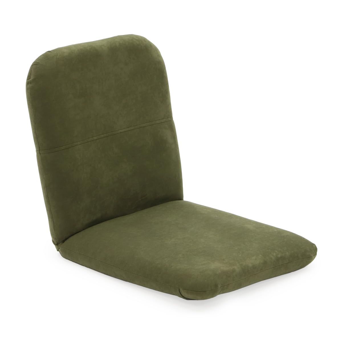 [座椅子専科] 折りたたみ収納座椅子２《ＹＧ１５》 (グリーン) 日本製 背部リクライニング 折りたたみ リラックス