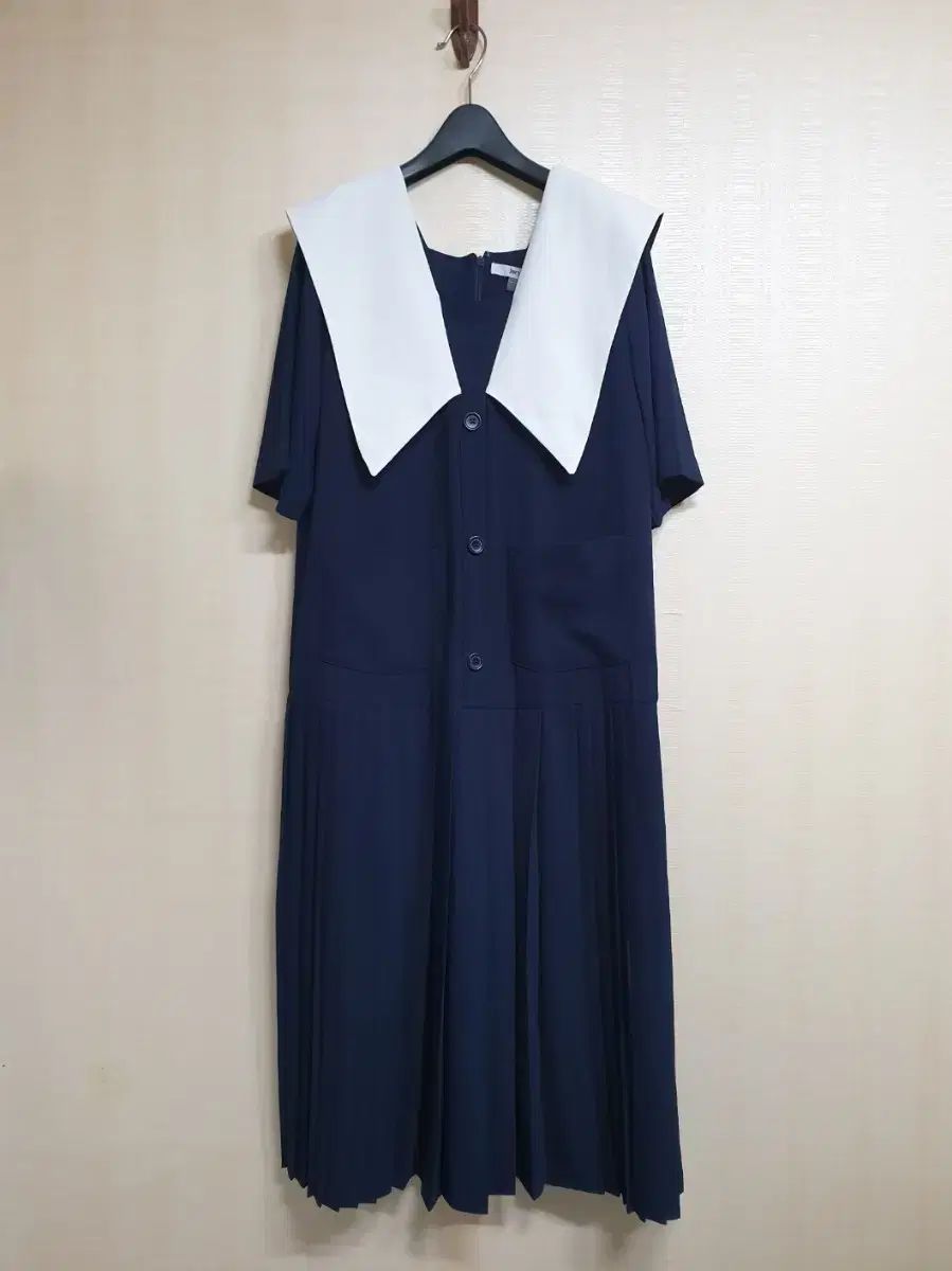 Jucy Judy ジュシジュディ ビッグ 配色 プリーツ ワンピース 90 66