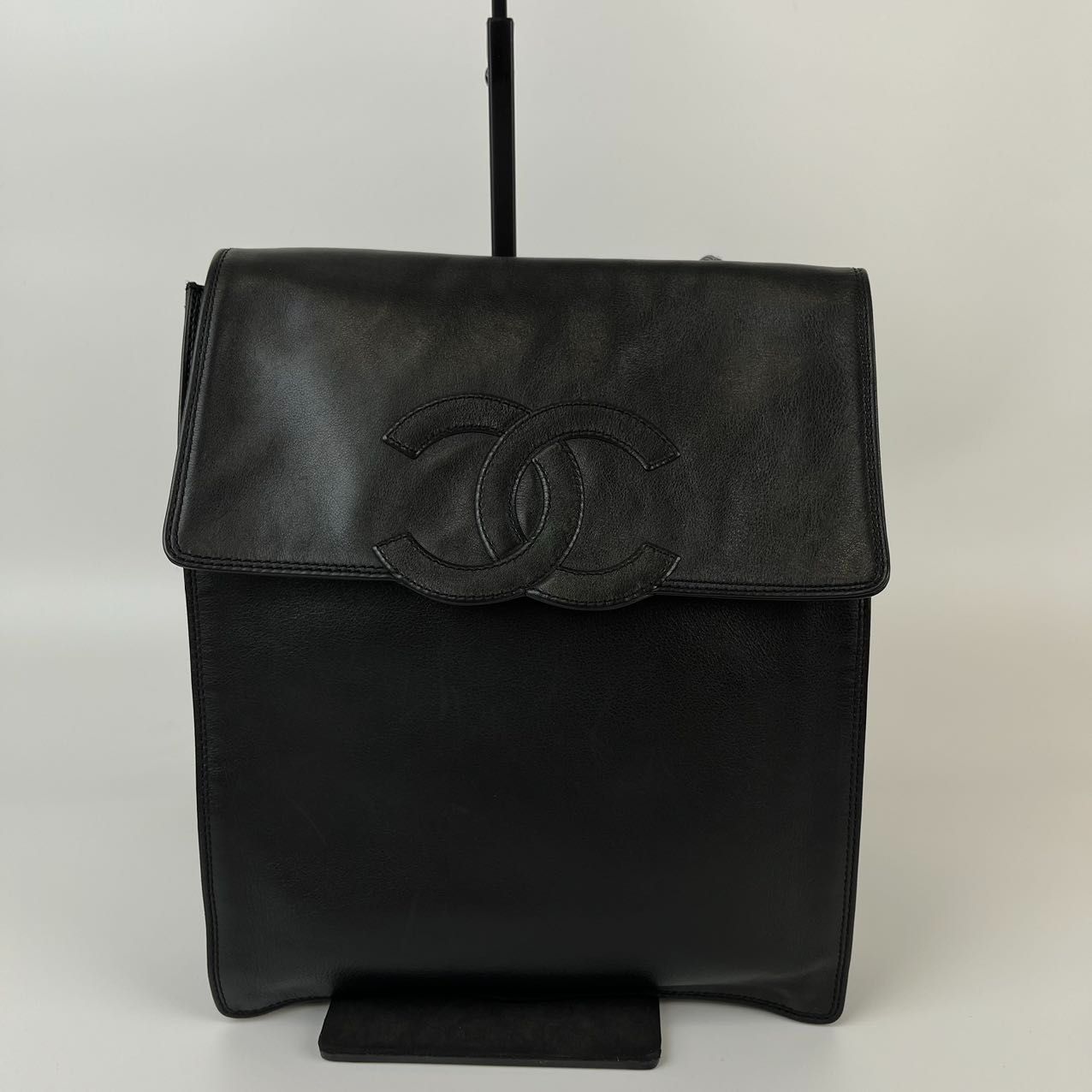 CHANEL ブラック レザー バックパック　ラムスキン　リュック　ヴィンテージ 楽天市場】シャネル CHANEL リュックサック リュックサック
