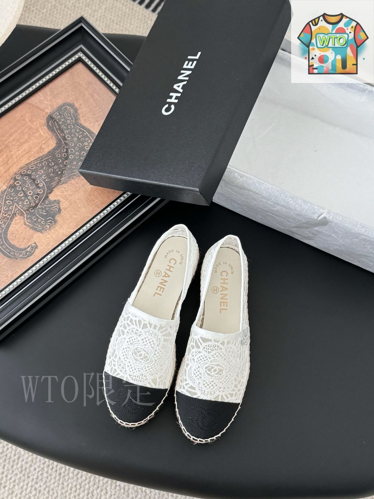 ☆24aw 上品×カジュアルに☆ CHANEL エスパドリーユ アイボリー CHANEL エスパドリーユ 39 アイボリー/ブラック - メルカリ