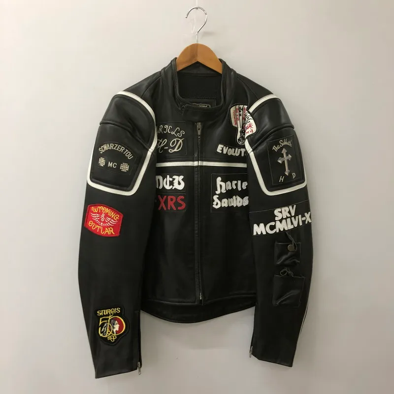#マルボロマン　FREEDOM LEATHERS ライダースジャケット 黒40 フリーダムレザー ライダースジャケット 革ジャン メンズ レザー