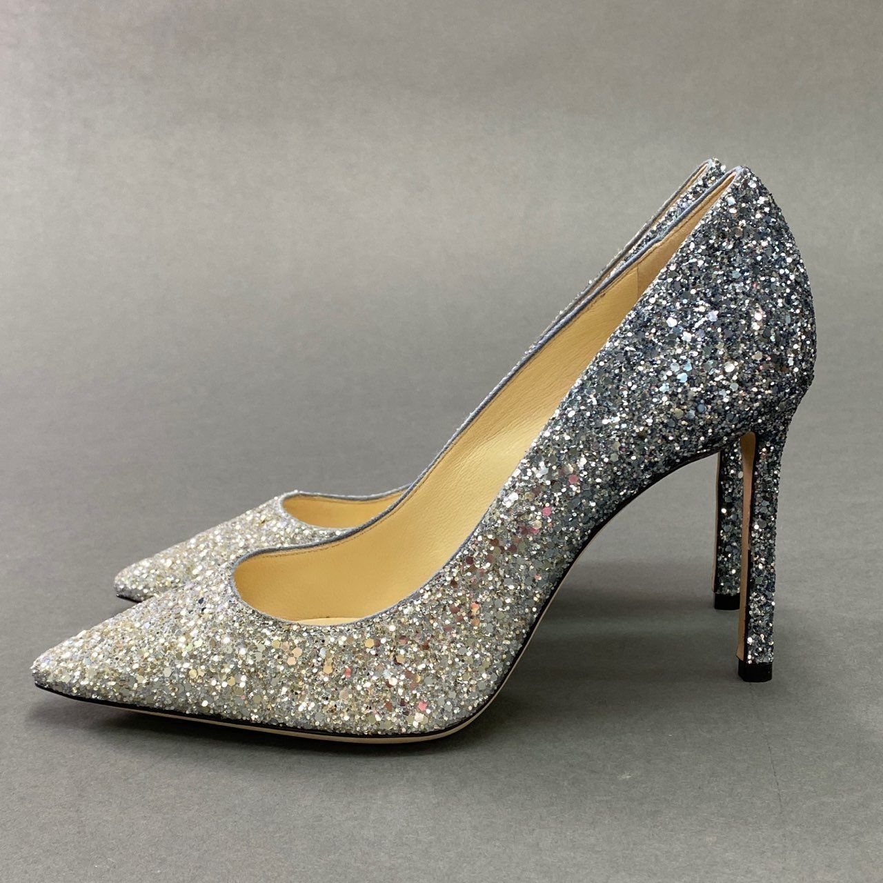2a9 《極美品》 JIMMY CHOO ジミーチュウ ROMY 100 グラデーション 