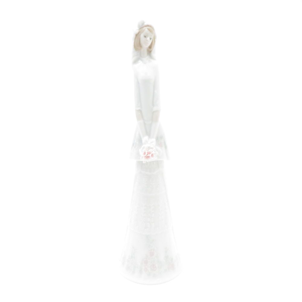 リヤドロ　ブライダルベル06200　絶版　女性　花嫁　陶器人形 LLADRO リヤドロ 6200「Bridal Bell」 ブライダルベル 陶器 人形