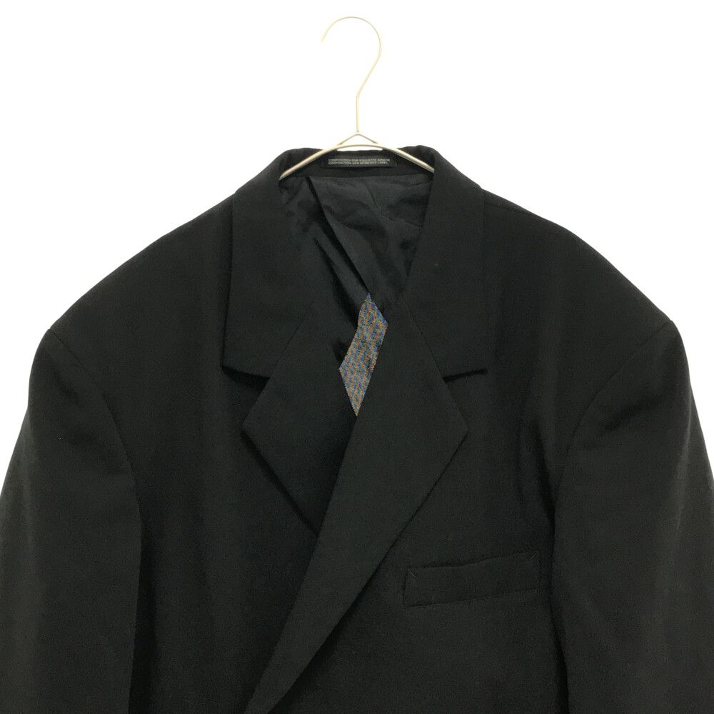 Yohji Yamamoto POUR HOMME (ヨウジヤマモト プールオム) 23SS SUMMER TUXEDO W-DRAPING JK-C ドレーピングジャケット  サマータキシード ダブル ブラック HZ-J37-102 - メルカリ