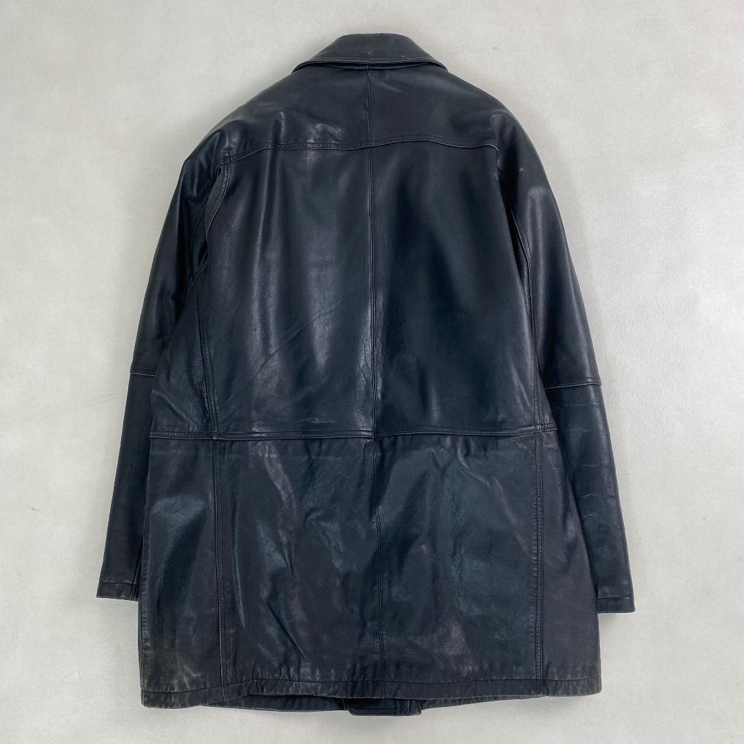 レザージャケット カーコート 人気シルエット 本革 ラム レザーコート  