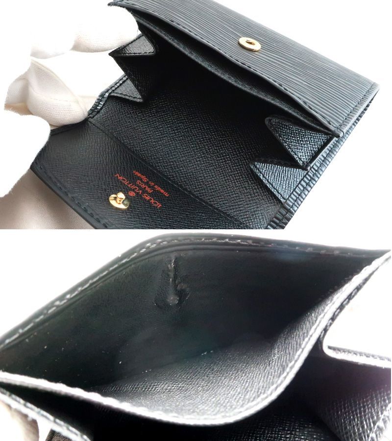 ルイヴィトン　ポルトモネサーンプル　エピ　小銭入れ　ノワール　黒 ルイヴィトン LOUIS VUITTON ポルトモネ サーンプル M63412