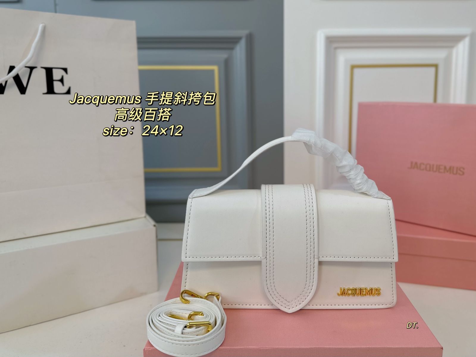 ★JACQUEMUS★グログランクロスボディバッグ 本日特価] JACQUEMUS ジャックムス 新作 手提げ/クロスボディ
