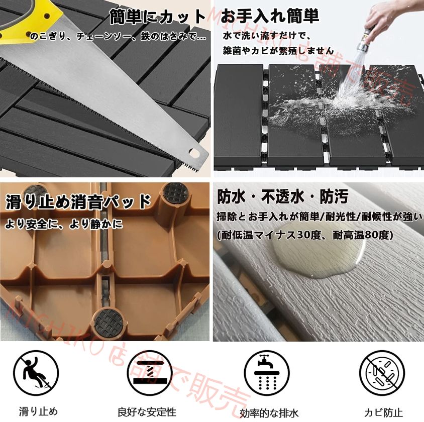 滑り止め 耐圧縮性と耐久性