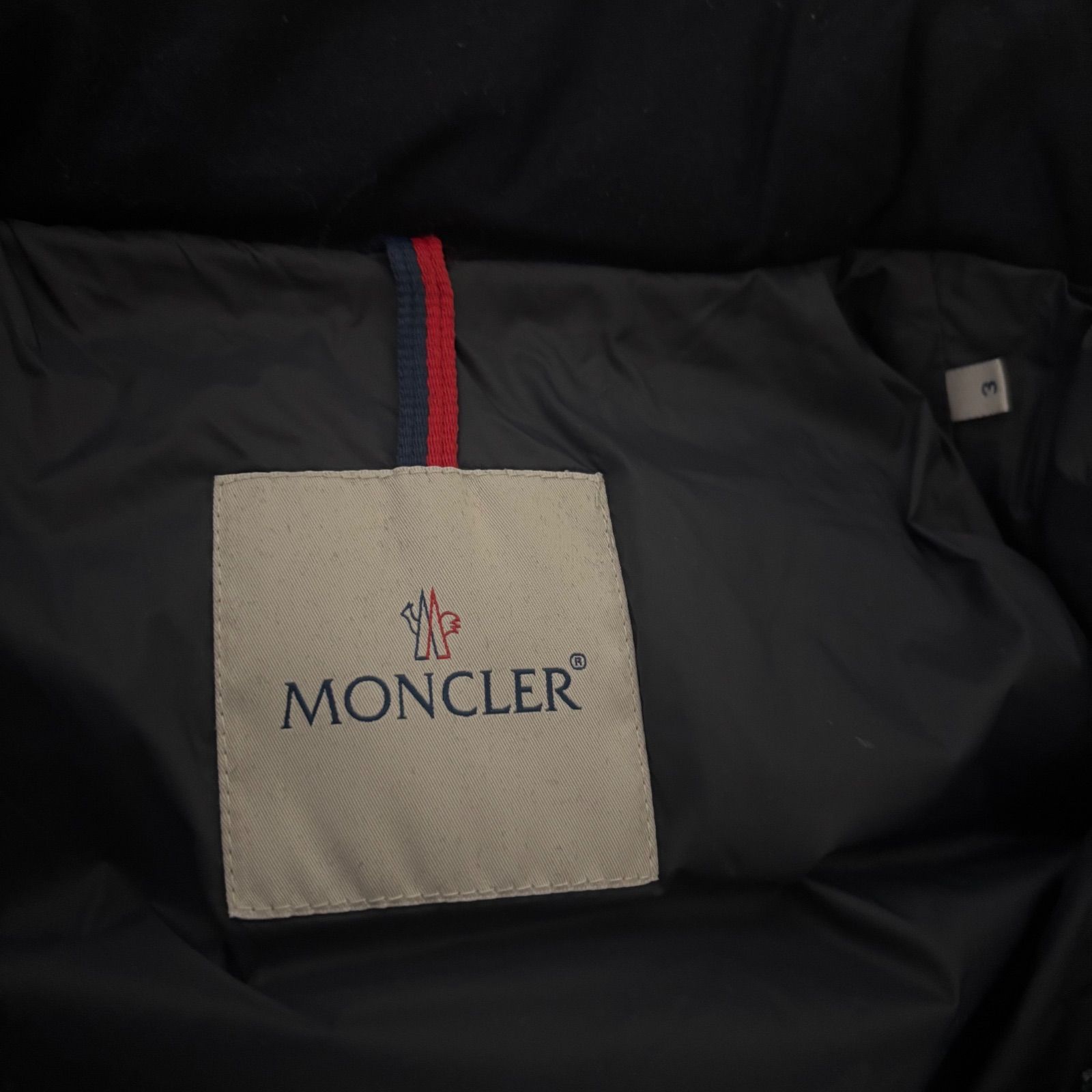 モンクレール☆モンジュネーブル☆サイズ3☆ネイビー☆美品☆国内正規品 