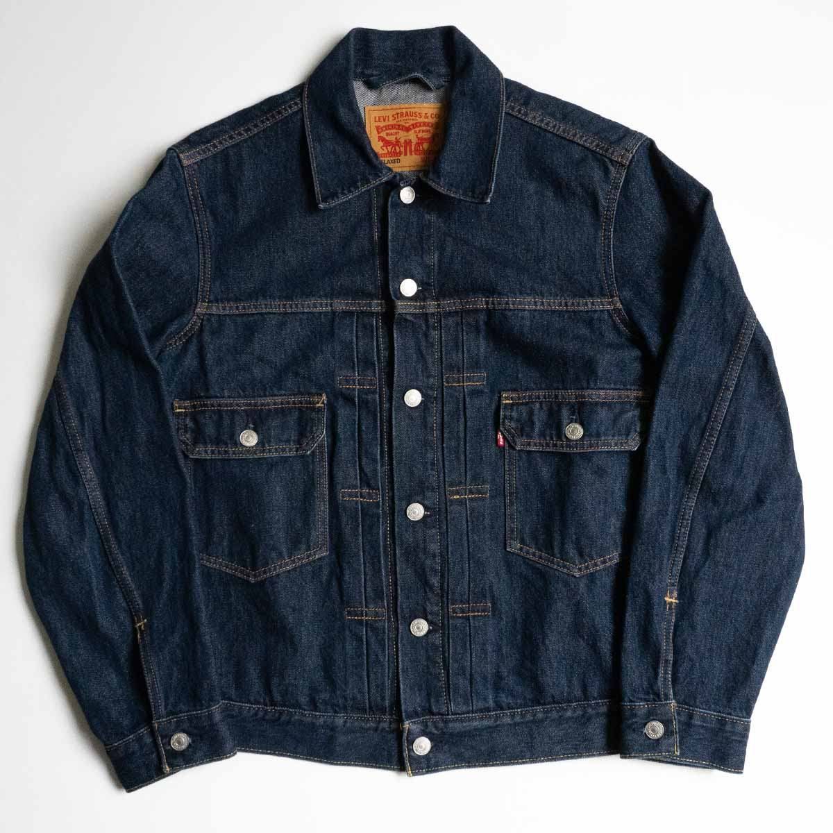 【2025秋冬新作】 美品/濃紺】 LEVI'S PREMIUM【セカンド トラッカー デニム ジャケット・アウター