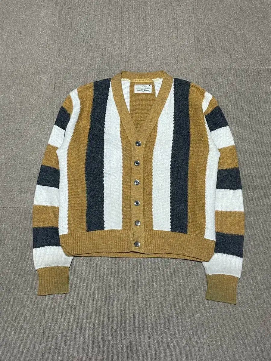 60s ロバート ブルース x アーノルド パーマー アルパカ カーディガン J01965