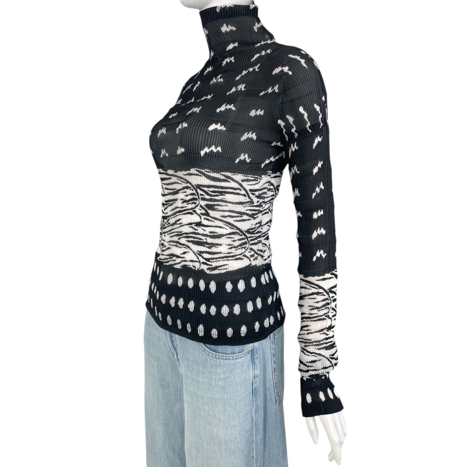 イッセイミヤケ プリーツプリーズ ブラック 総柄 セットアップ 極美品 ISSEY MIYAKE イッセイミヤケ PLEATS PLEASE プリーツ