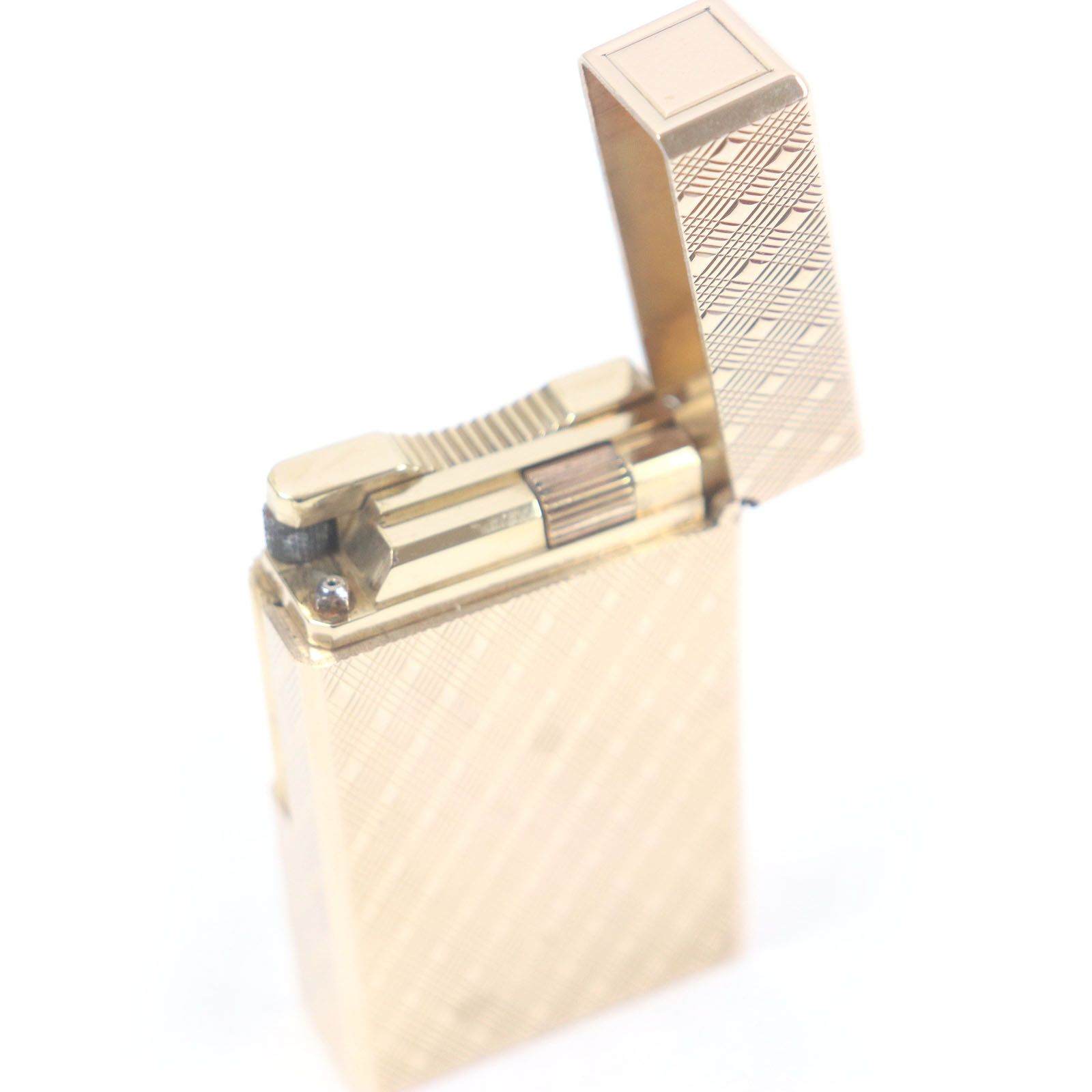 外装極美品□Dupont デュポン ライン1 ロング ダイヤモンド柄 スクエア  