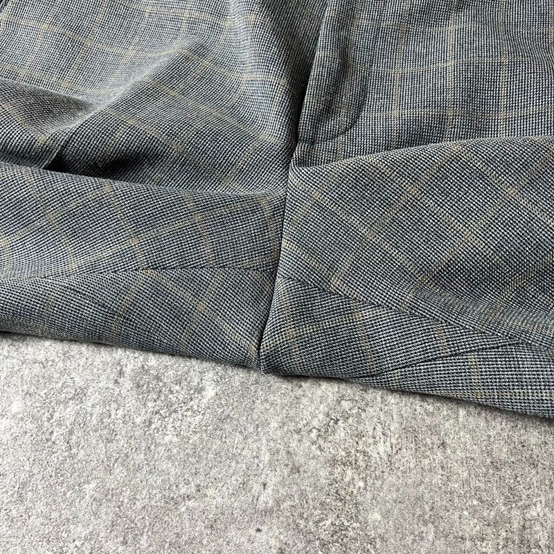 80s Levis チェック アクション スラックス パンツ 35 28 / 80年代