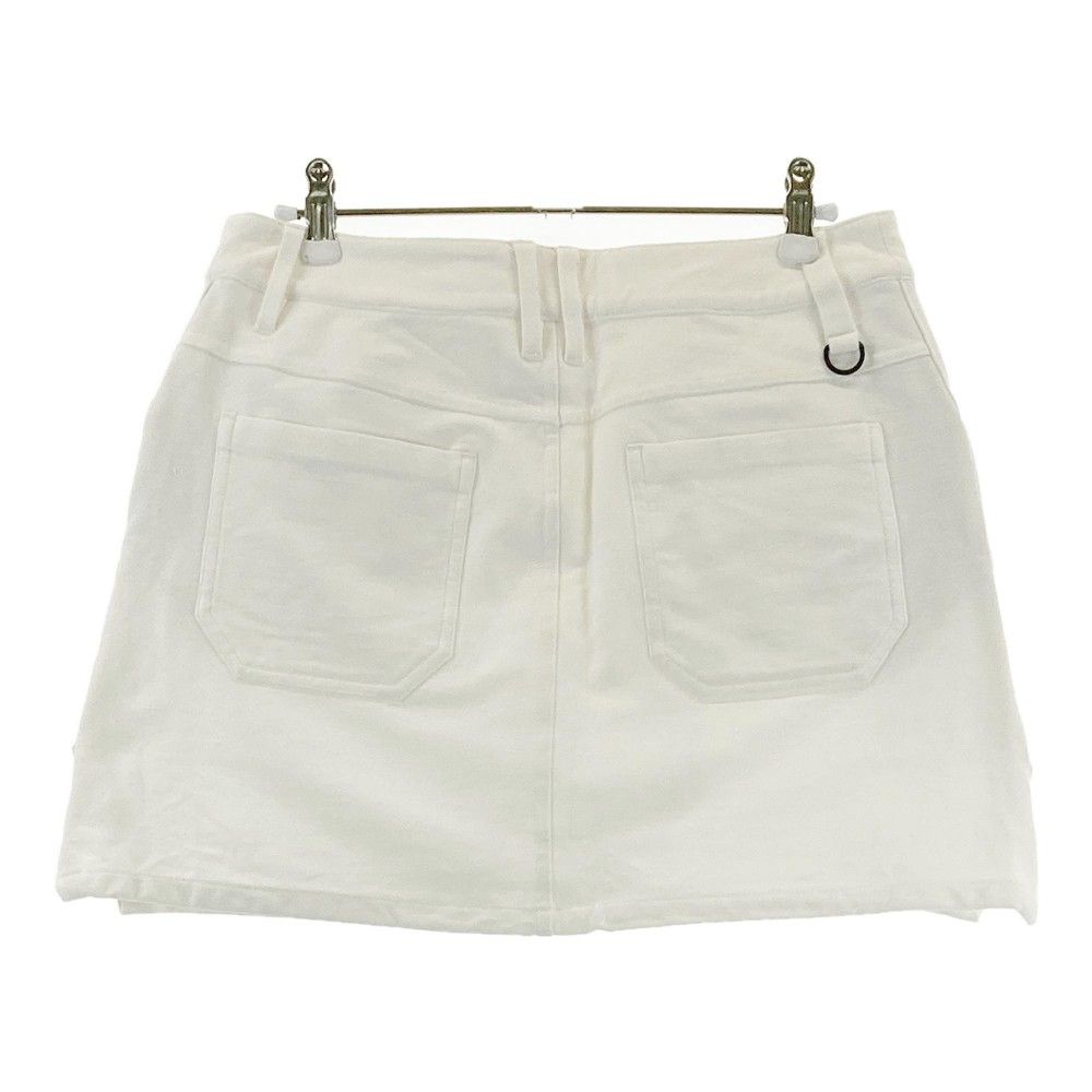 スカート ホワイト ジャックバニー 1 サイズ M レディース ゴルフウェア ジャックバニー JB 一体型ペチパンツ◇切替フレアスカート