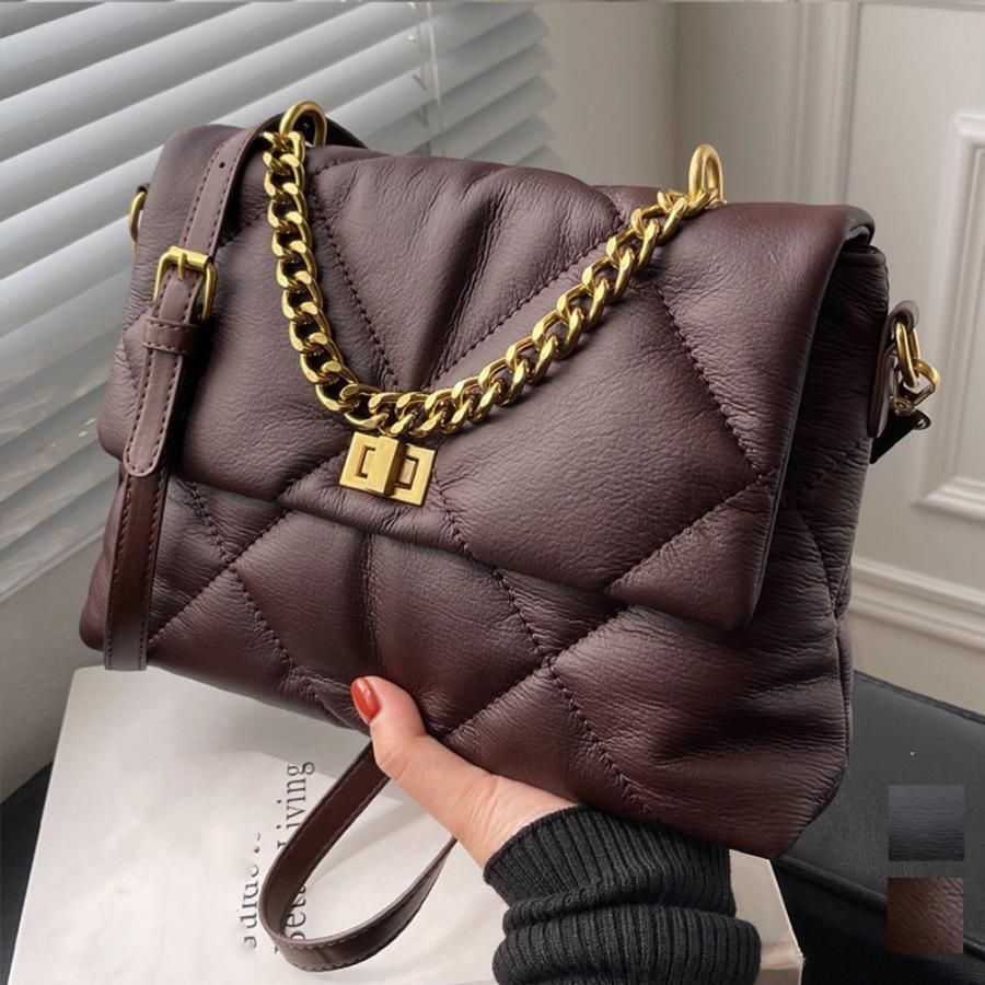 キルティングショルダーバッグ レディース